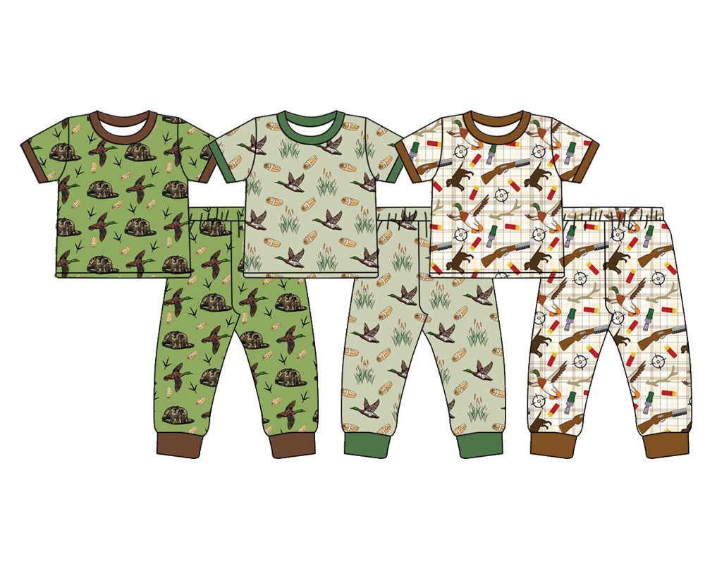 25.11.3 custom each style moq 5 eta 6-8week Sibling Sisters duck baby boy short sleeve pants sets 3 match family design