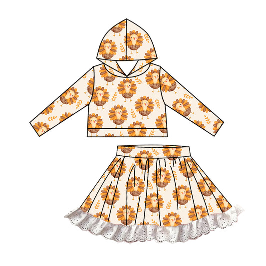 6.28 custom each style moq 5eta 4-6week baby girls clothes Turkey orange hooded long sleeve girls dress