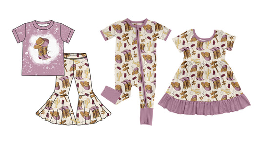 25.5.22 custom each style moq 5eta 4-6week Sibling Sisters boots hat baby girl short sleeve pants sets and dress and rompers match family design