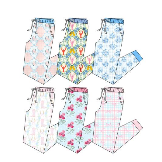 25.5.24 custom each style moq 5eta 4-6week Sibling Sister baby boy long sleeve pants 1 and pants 6 match family design