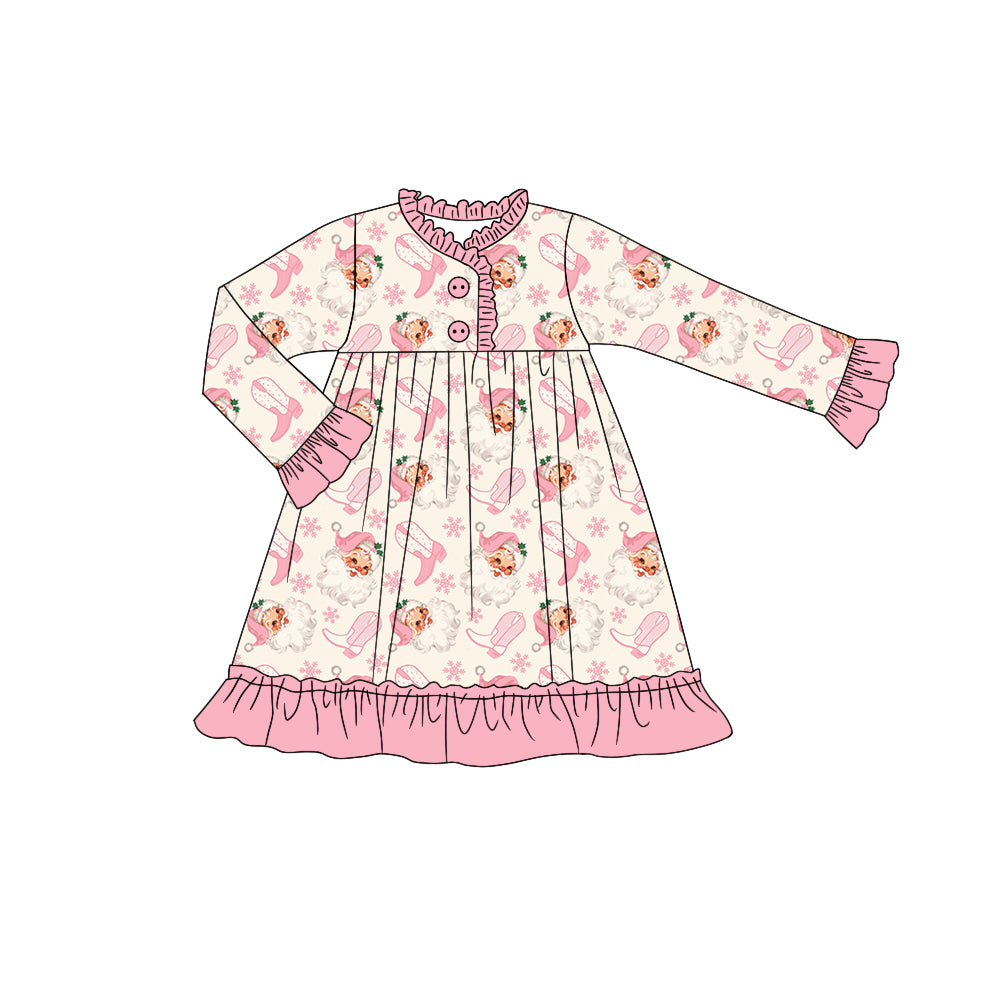 5.22custom each style moq 5eta 4-5week Sibling Sister Christmas day Sants Claus girls outfits and baby romper and aldult shorts match family design