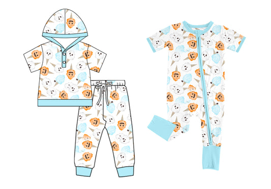 25.5.7 custom each style moq 5eta 4-6week Sibling Sister pumpkin baby boy short sleeve pants sets and rompers match family design