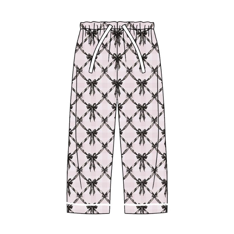 7.26 custom each style moq 5eta 4-6week adult clothes bow black adult man pants