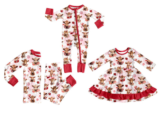 25.10.28 custom each style moq 5 eta 6-8week Sibling Sisters alpine floral baby girl long sleeve pants sets and dress and rompers match family design