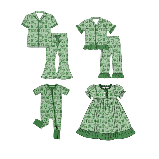 25.9.17 custom each style moq 8 eta 6-8week Sibling Sister bow baby short sleeve pants seta and dress and romper and adult set match design