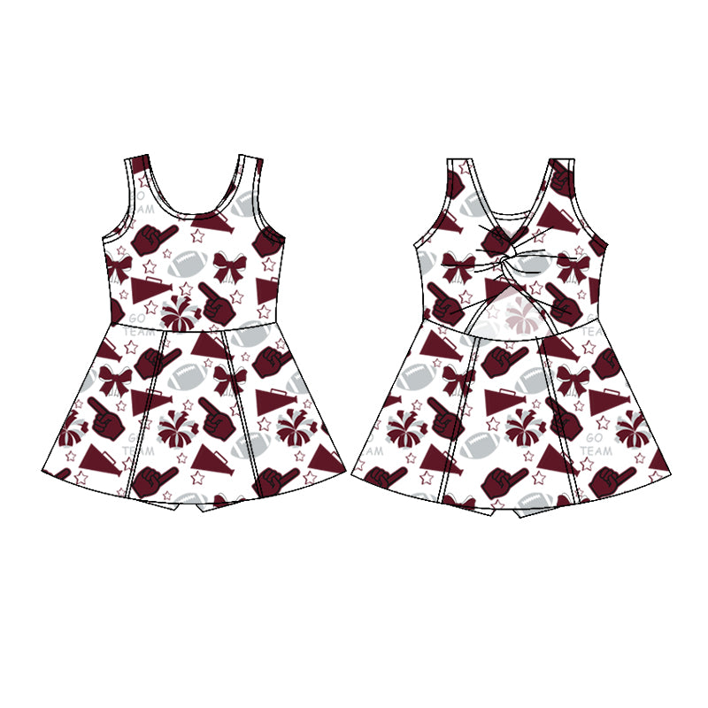 Custom moq 5 each style summer teams baby girls clothes team hooded long sleeve tops and short sleeve top and dress and shorts-25.6.12
