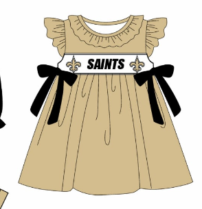 Custom summer teams baby girls clothes team khaki short sleeve shorts sets 3 and briefs sets and dress and rompers-25.7.23