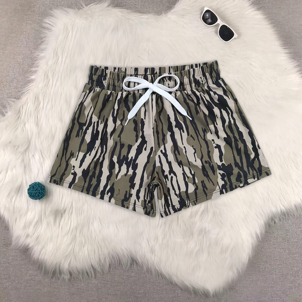 RTS NO MOQ baby boy clothes camouflage duck summer swim trunks