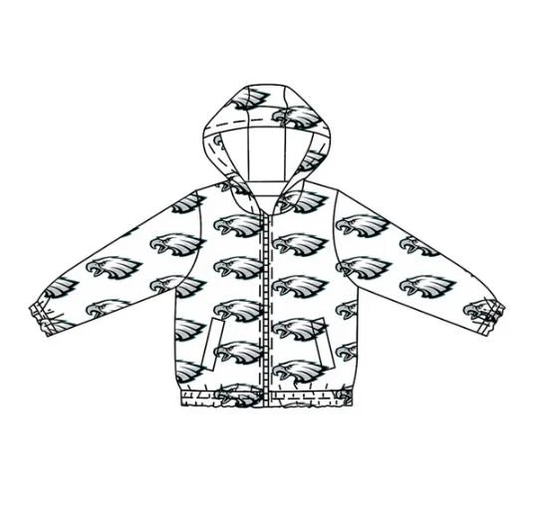 Custom moq 5 mix size milk silk baby girls clothes team hooded long sleeve jacket-25.7.25