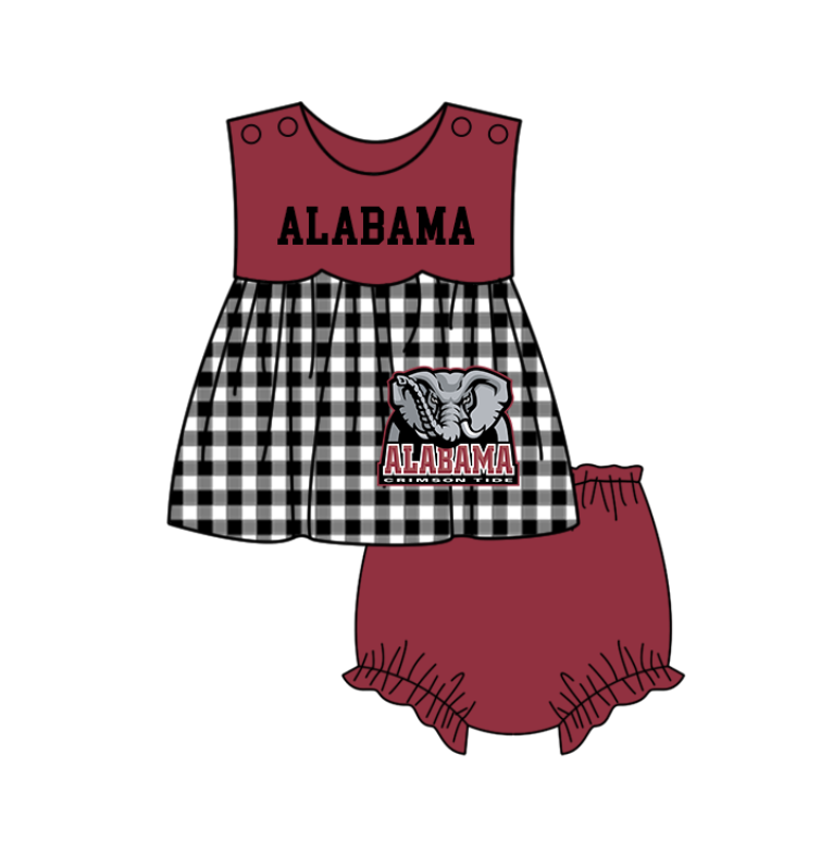 Custom moq 5 mix size milk silk summer teams baby girl boys clothes Red Black and white checkered short sleeve shorts sets 3 and dress and rompers 2 series