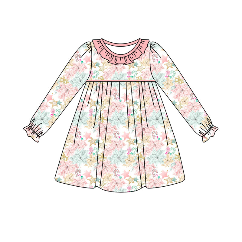 10.2 custom each style moq 5eta 4-6week Sibling Sister floral baby girl sets and dress and rompers match family design