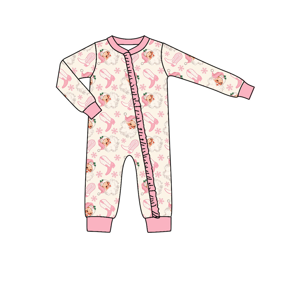 5.22custom each style moq 5eta 4-5week Sibling Sister Christmas day Sants Claus girls outfits and baby romper and aldult shorts match family design