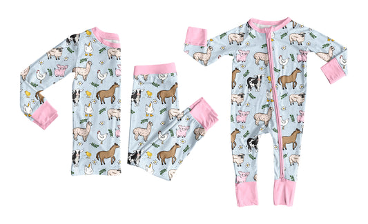 25.7.4 custom each style moq 5eta 4-6week Sibling Sisters animal baby girl long sleeve pants sets and rompers match family design