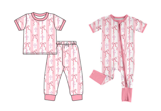 25.10.20 custom each style moq 5 eta 6-8week Sibling Sisters easter bow baby girl clothes short sleeve pants sets and romper match family design