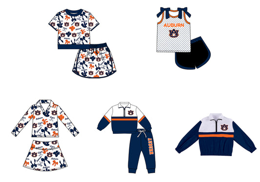 Custom moq 5 mix size summer teams Girls Polka Dot Top Shorts Set Top Skirt Short Set Zipper Pullover Pants Set