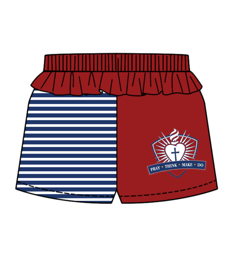 Custom moq 5 mix size milk silk baby girl clothes team brick red short sleeve shorts sets and pants sets and romper and top and shorts