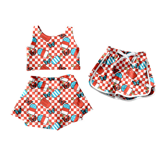 25.12.26 custom each style moq 5 eta 6-8week Sibling Sister baby short sleeve shorts sets and shorts match design