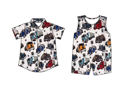 2.26 custom each style moq 5eta 4-6week Sibling Sister baby boy rompers and top match family design