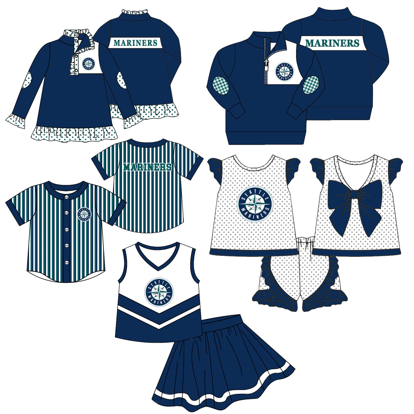 Custom moq 5 mix size milk silk summer teams Girls Long Sleeve Top Matching Short Sleeve Set Boys Tops