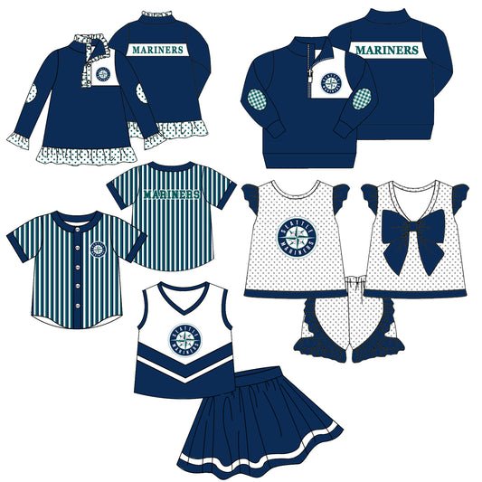 Custom moq 5 mix size milk silk summer teams Girls Long Sleeve Top Matching Short Sleeve Set Boys Tops