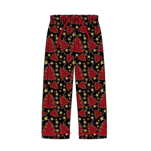 7.4 custom each style moq 5eta 4-6week adult clothes Christmas trees adult woman pants adult women