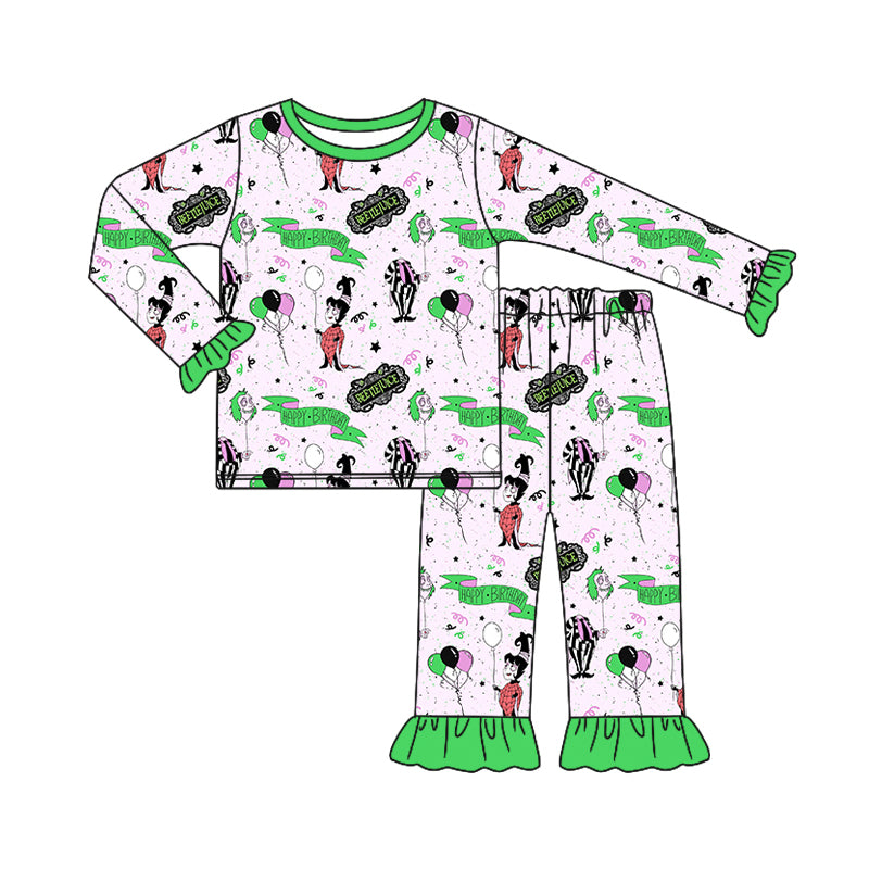 8.3 custom each style moq 5eta 4-6week Sibling Sister green baby girls sets and rompers match family design
