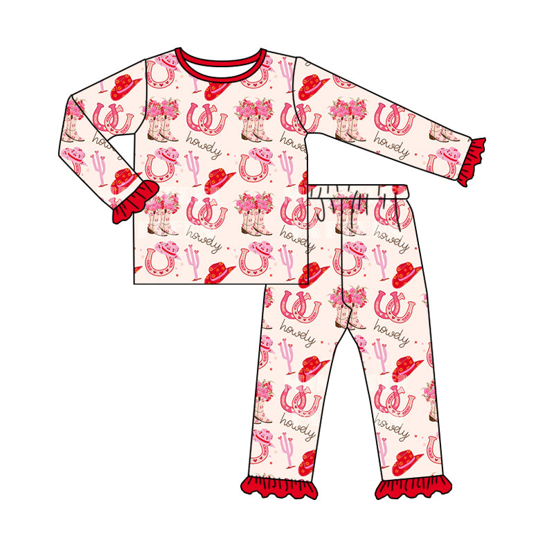 8.13 custom each style moq 5eta 4-6week Sibling Sister boots floral red baby girl sets and dress and rompers match family design