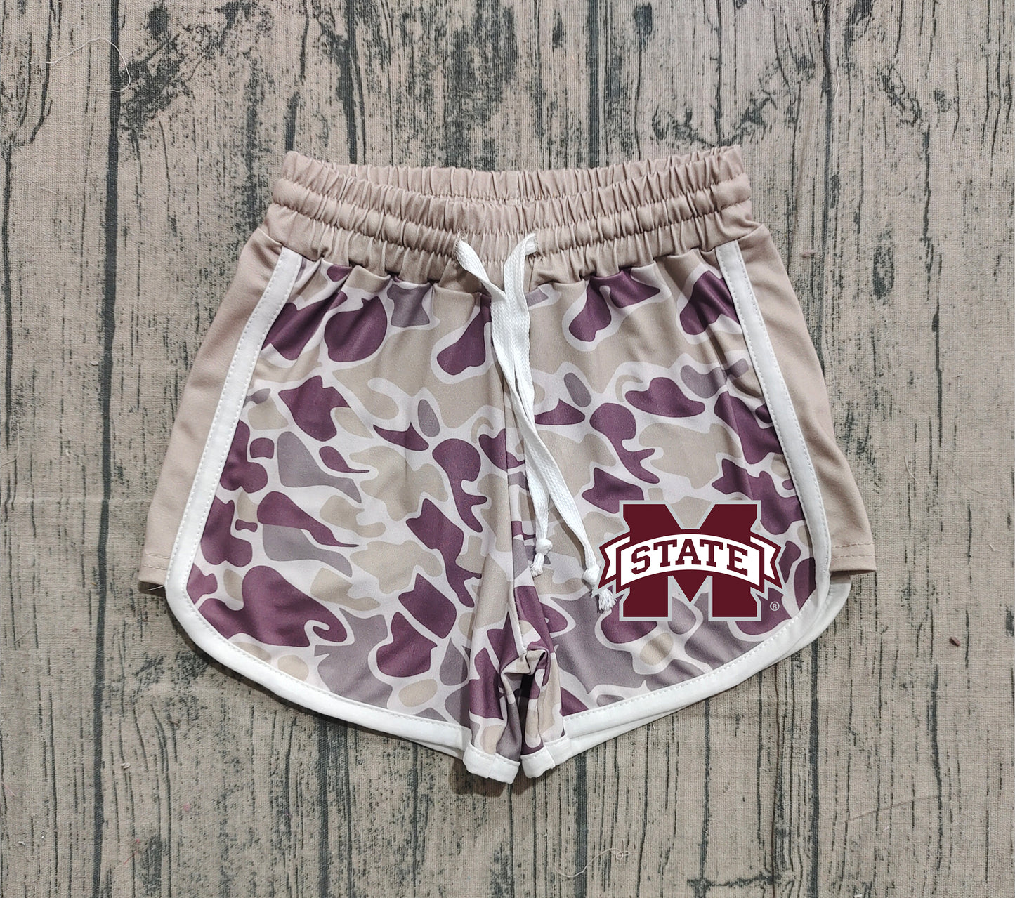 Custom moq 5 mix size milk silk baby kids clothes team camouflage summer shorts-25.11.20