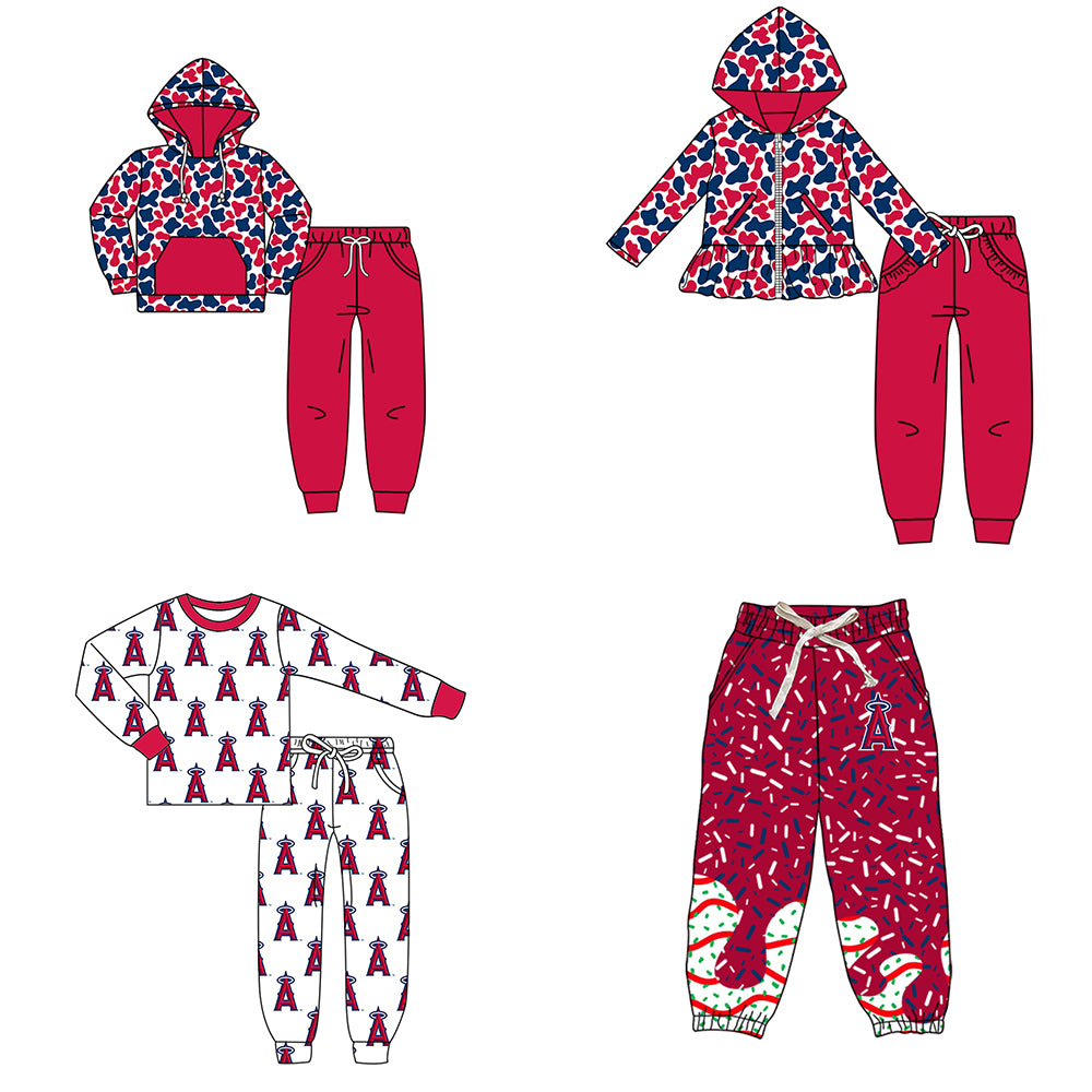 Custom moq 5 mix size milk silk summer teams baby girls clothes camouflage hooded long sleeve pants sets 2 and boy pants sets and pant-25.8.9