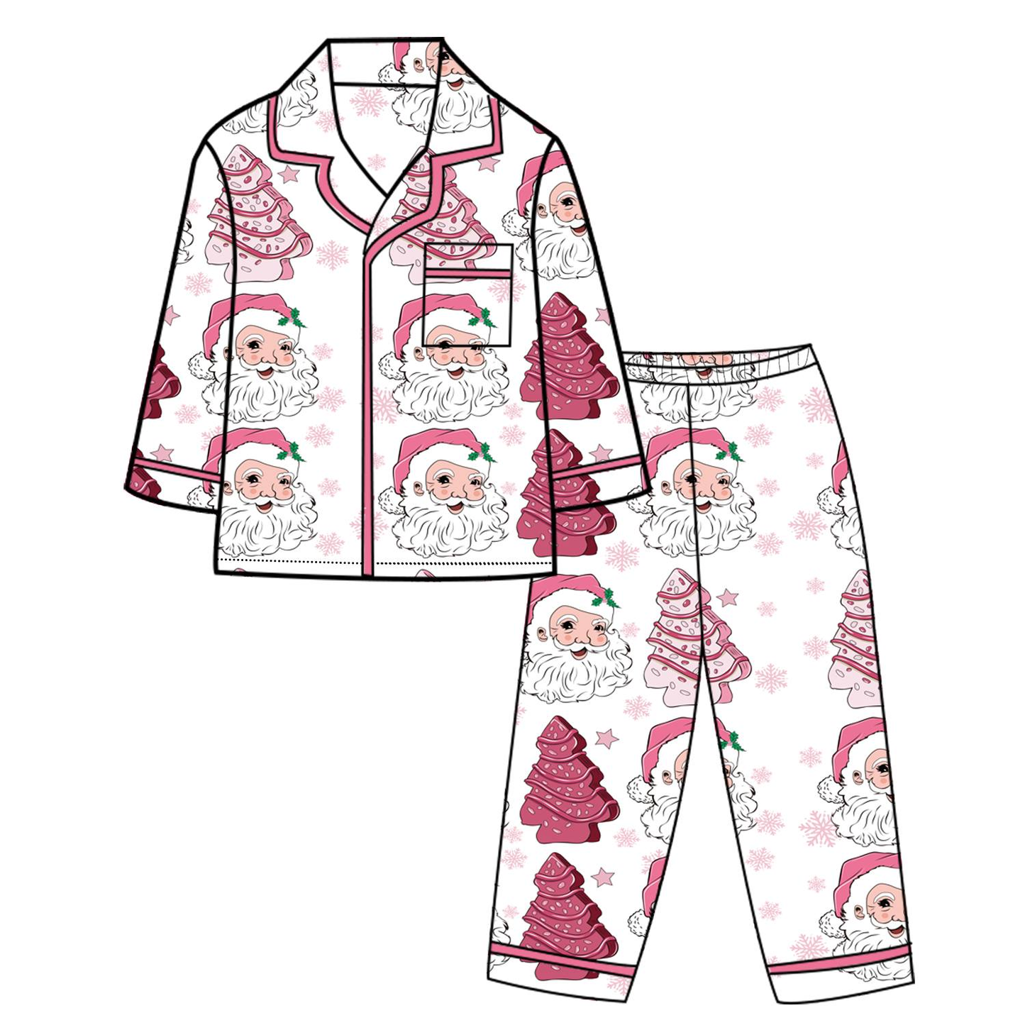 Custom moq 5 each style eta 6-7weeks baby girl clothes Christmas long sleeve pants sets-25.8.4
