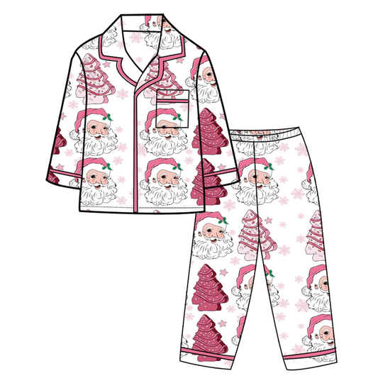 Custom moq 5 each style eta 6-7weeks baby girl clothes Christmas long sleeve pants sets-25.8.4