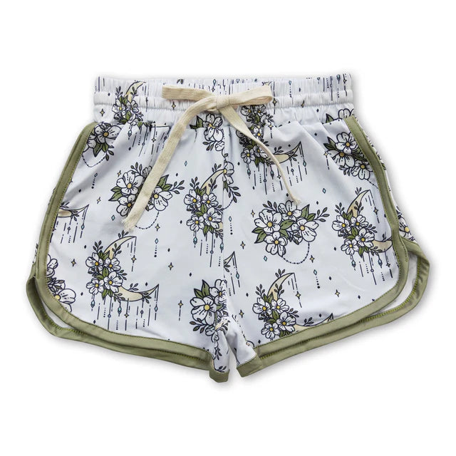 RTS NO MOQ Sibling Baby Girls Western Rodeo Sports Summer Shorts