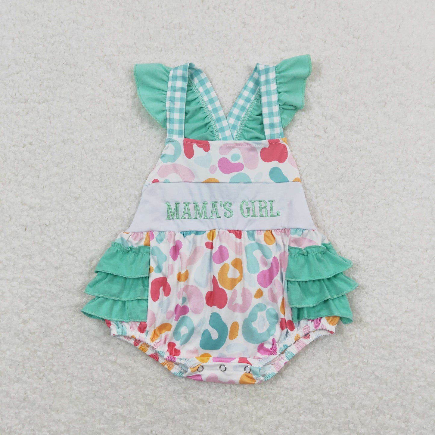 Baby Girl clothes embroidery MAMA GIRL Shirt Shorts Summer Rompers Outfits Romper Clothes Sets