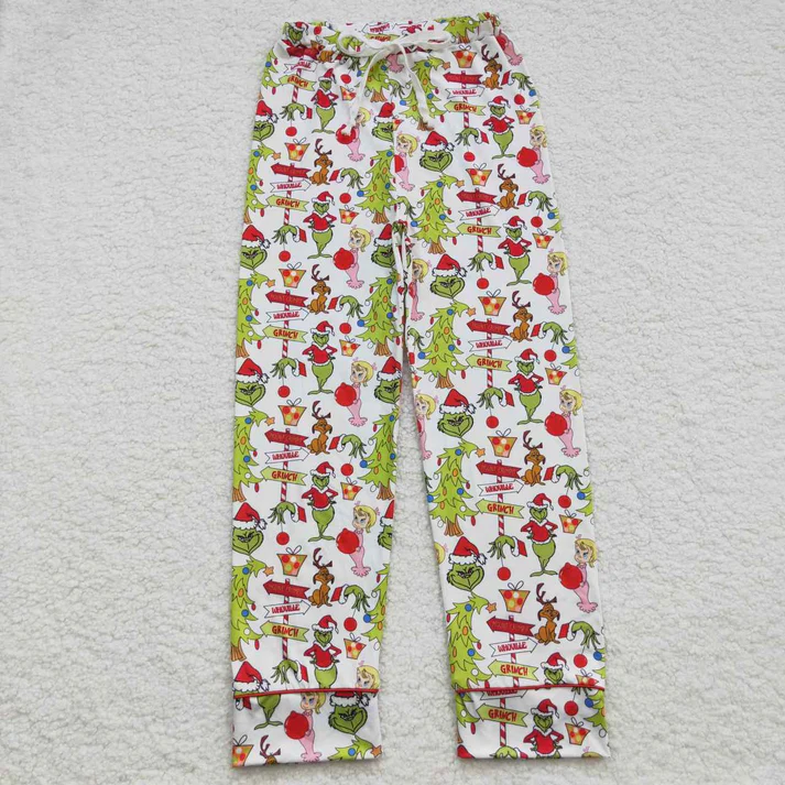 RTS NO MOQ Girls Boys Green Face Rompers Pants Pajamas Sets