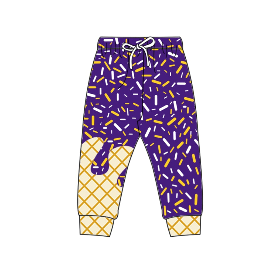 Custom moq 5 mix size milk silk baby girls clothes team purple hooded long sleeve tops and pants and shorts and skirts-25.10.20