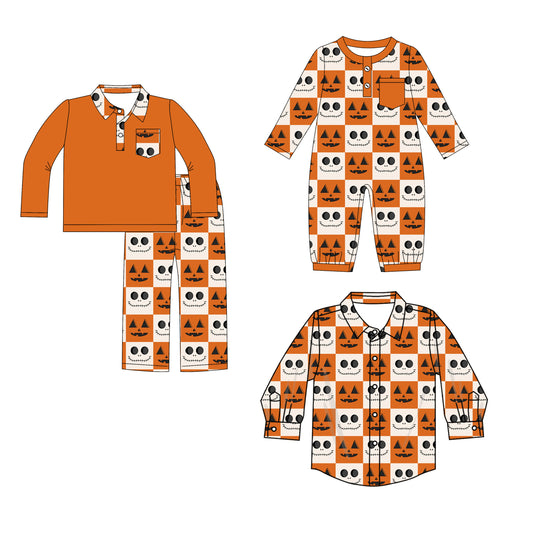 25.8.13 custom each style moq 5eta 4-6week Sibling Sisters halloween baby boy long sleeve pants sets and romper and top match family design