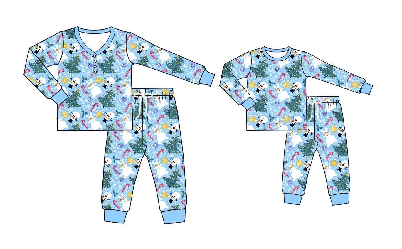 25.5.15 custom each style moq 5eta 4-6week Sibling Sister long sleeve pants sets and adult sets match design