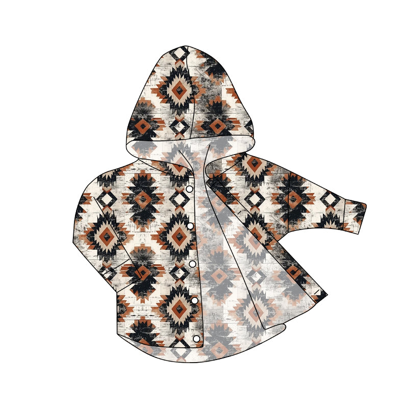 9.7 custom each style moq 5 eta 4-6week baby boys clothes geometric button hooded long sleeve top