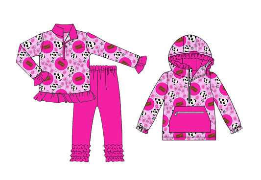 25.8.22 custom each style moq 5eta 4-6week Sibling Sisters Christmas bow baby girl long sleeve pants sets and top match family design