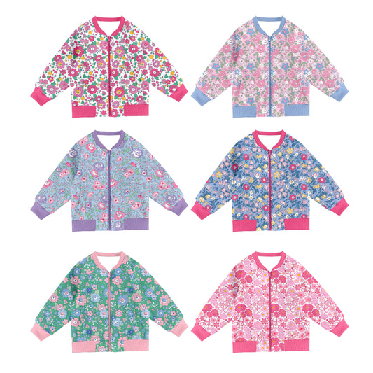 25.9.19 custom each style moq 8 eta 6-8week Sibling Sisters baby girl long sleeve top 6 match family design