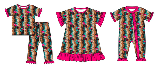 12.19 custom each style moq 5eta 4-6week Sibling Sister baby girl sets and dress and rompers match family design