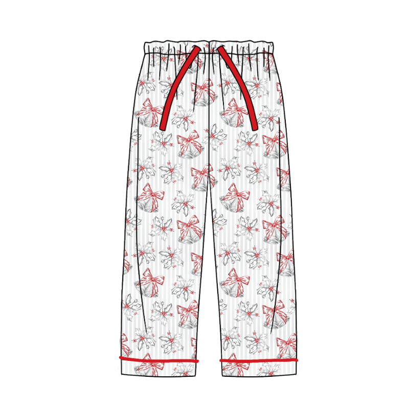 7.11 custom each style moq 5eta 4-6week adult clothes bow floral adult man pants