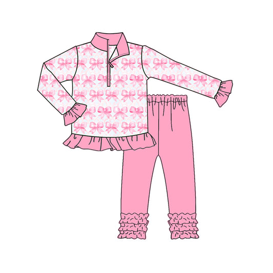 25.8.29 custom each style moq 5eta 4-6week Sibling Sisters Christmas baby girl long sleeve pants sets and top match family design