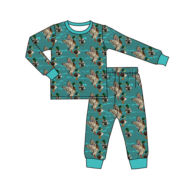 9.24 custom each style moq 5eta 4-6week Sibling Sister duck green baby boys sets and rompers match family design