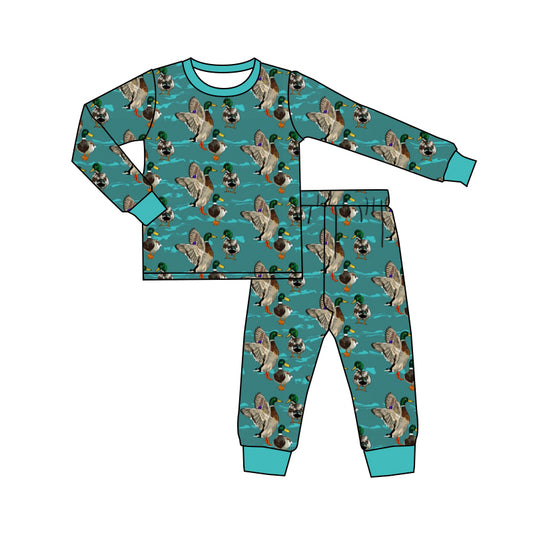 9.24 custom each style moq 5eta 4-6week Sibling Sister duck green baby boys sets and rompers match family design