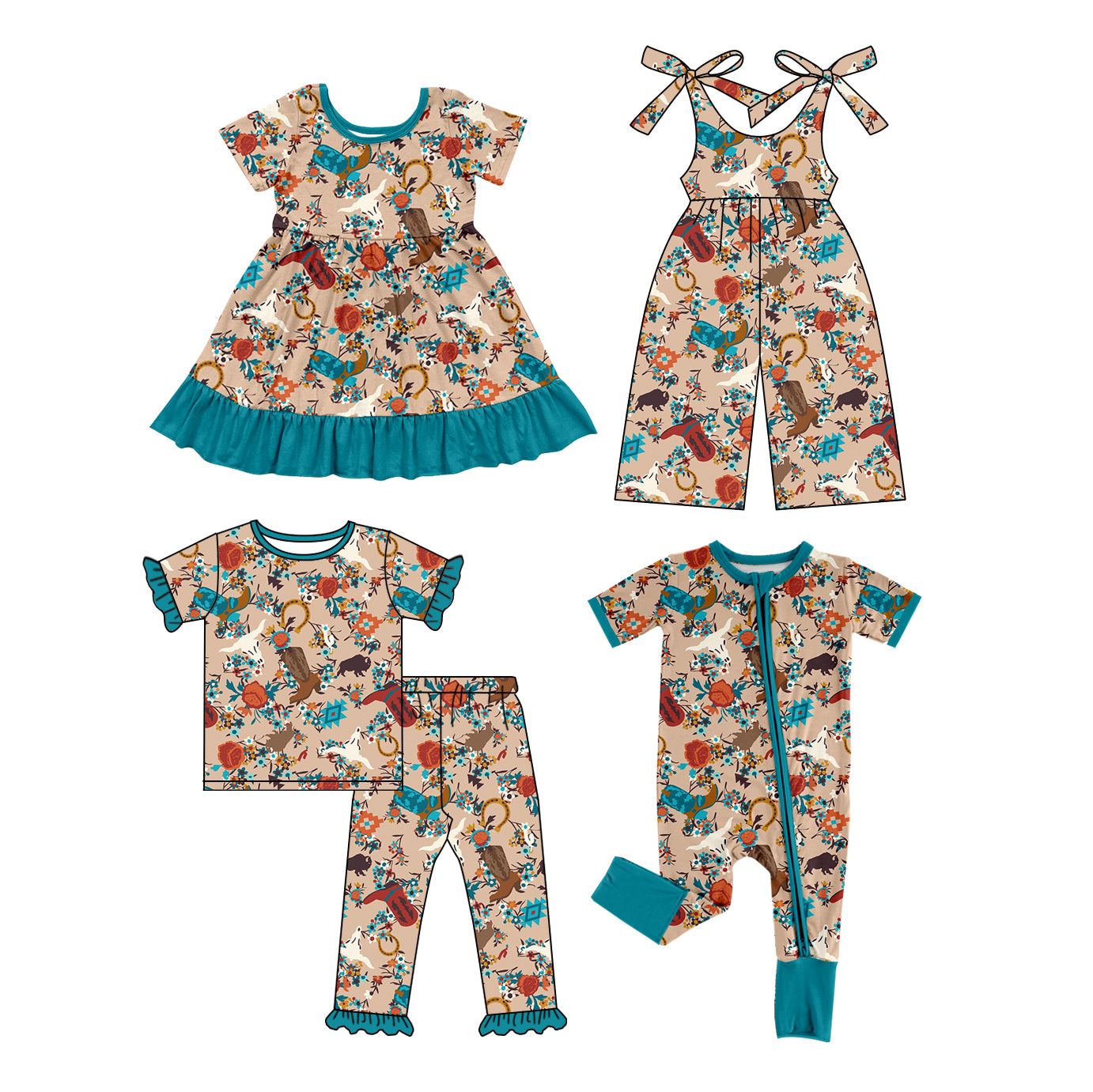 12.26 custom each style moq 5eta 4-6week Sibling Sister boots baby girl sets and boy rompers and dress and jumpsuit match family design