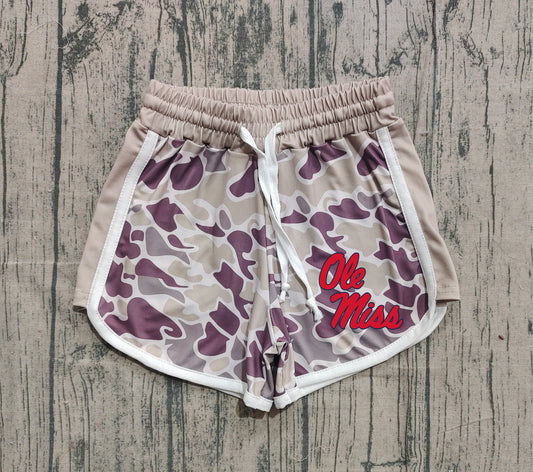 Custom moq 5 mix size milk silk baby kids clothes team camouflage summer shorts-25.11.20