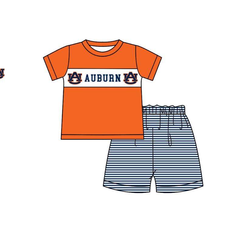 Custom moq 5 mix size milk silk summer teams baby girl boys clothes Black Striped short sleeve shorts sets 2 and brief sets and dress and rompers 2 series