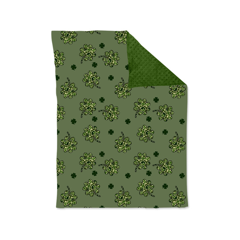 10.16 custom each style moq 5 eta 4-6week baby blanket kids lucky green blanket design