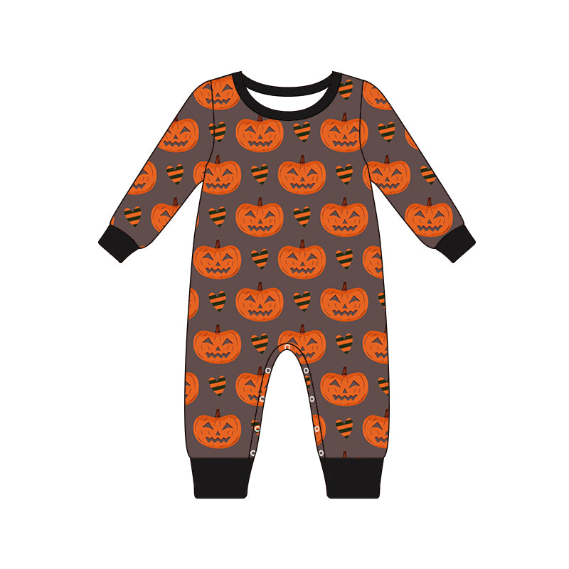 5.27 custom each style moq 5eta 4-5week Sibling Sister pumpkin boys outfits and romper match family design